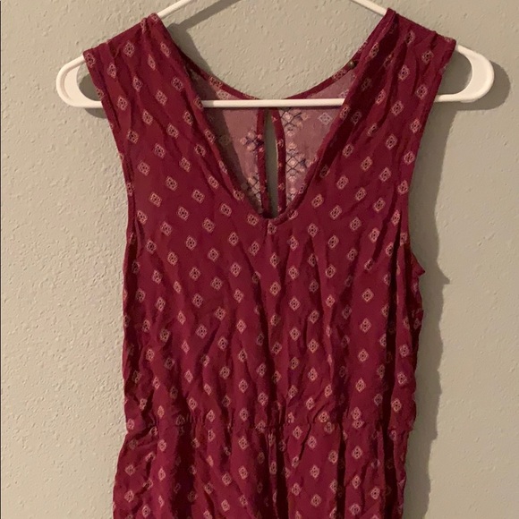 Maroon Flower Romper - Picture 4 of 4